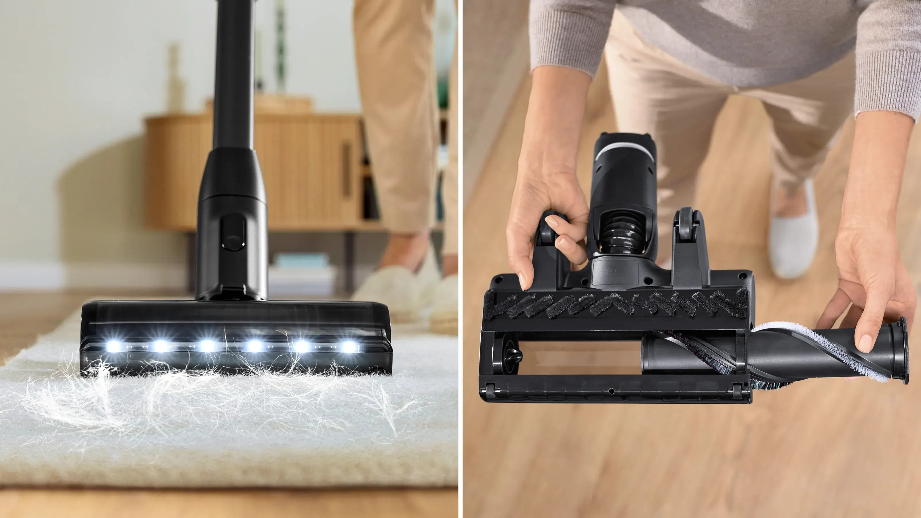 Вертикальный пылесос Bosch Unlimited 10 ProAnimal BCS1041PET (Black/Red)