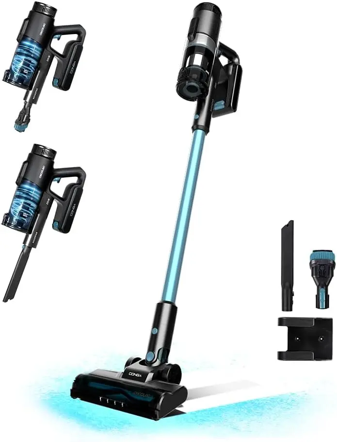 Aspirator vertical Cecotec Conga Rockstar 1500 Ray Free (Black/Blue)