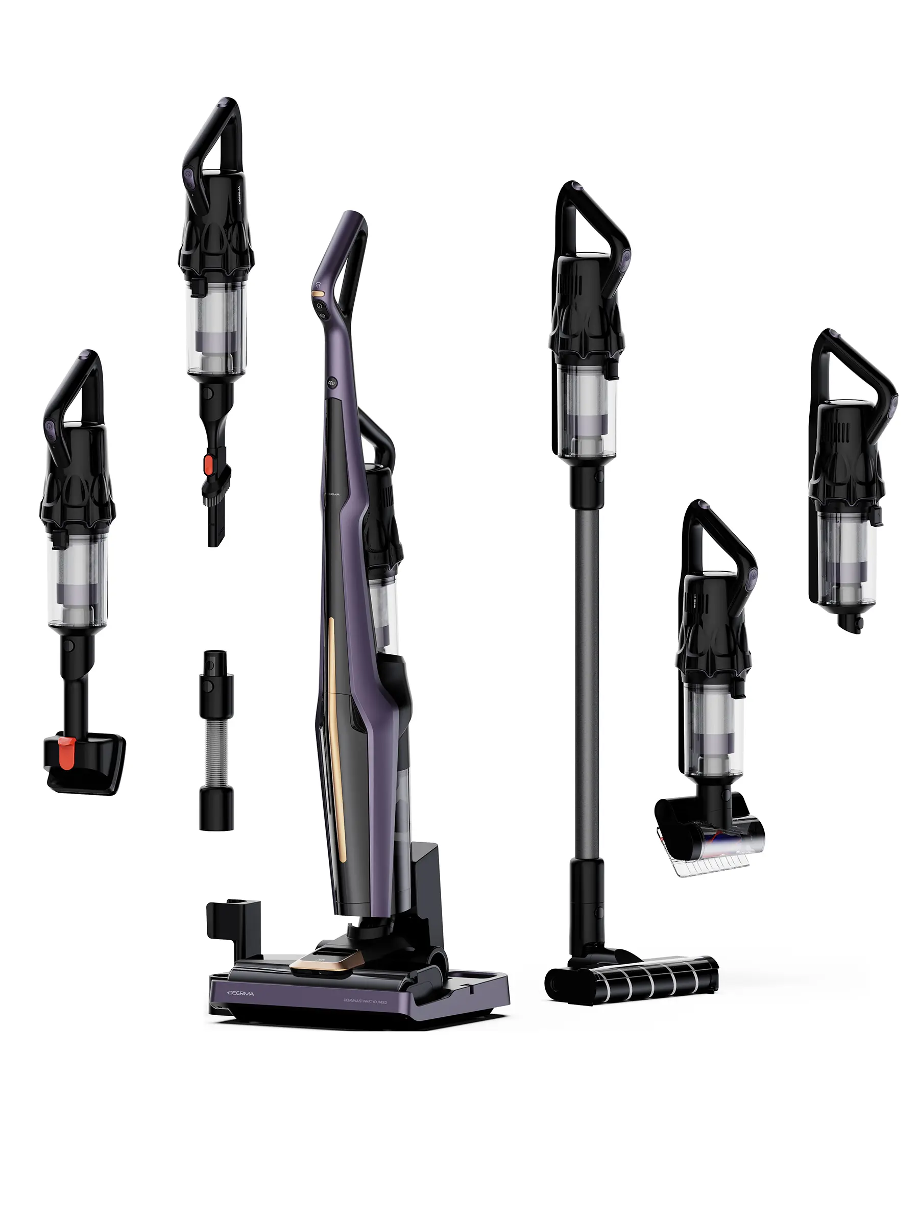 Aspirator vertical Deerma DEM-P40 Pro (Black/Lavender)