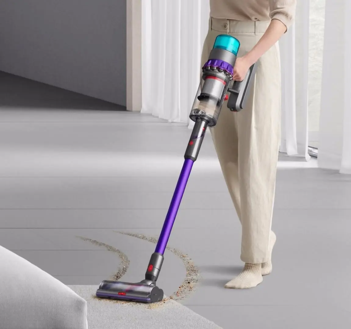 Aspirator vertical 2in1 Dyson Gen5 Detect Absolute (Gray/Purple)