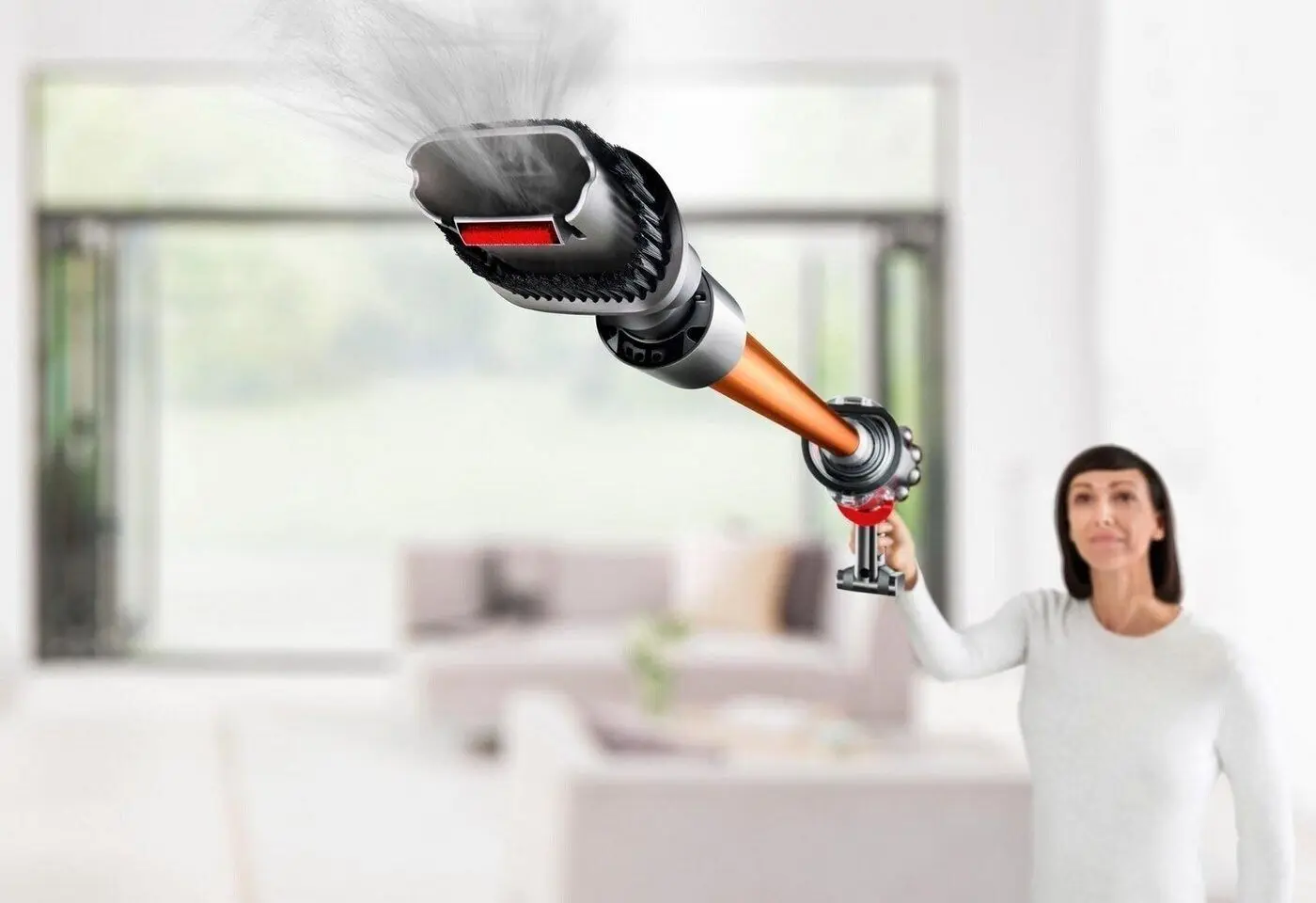 Вертикальный пылесос Dyson V10 Absolute 394115-01 (Nickel/Cooper)