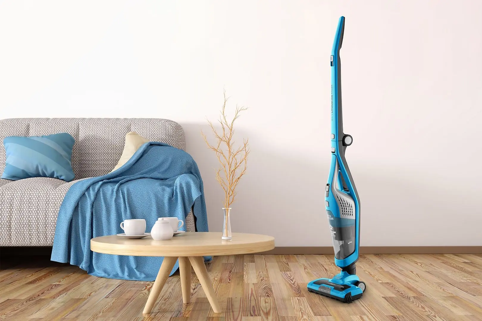 Aspirator cu acumulator 2in1 ECG Bruno VT 4520 (Blue/Gray)