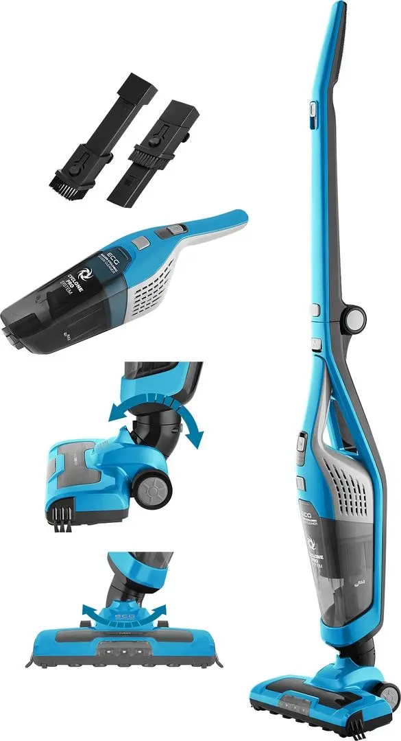 Aspirator cu acumulator 2in1 ECG Bruno VT 4520 (Blue/Gray)