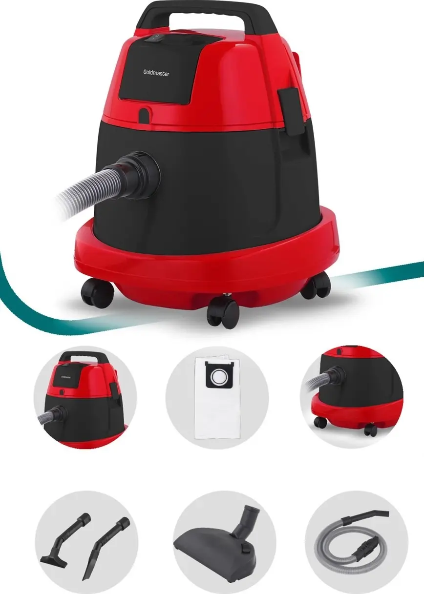 Пылесос GoldMaster Turbo BY-4595 (Black/Red)