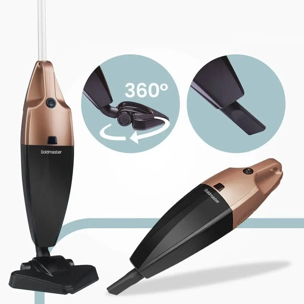 Вертикальный пылесос 2в1 GoldMaster Marifet GM7581 (Black/Bronze)