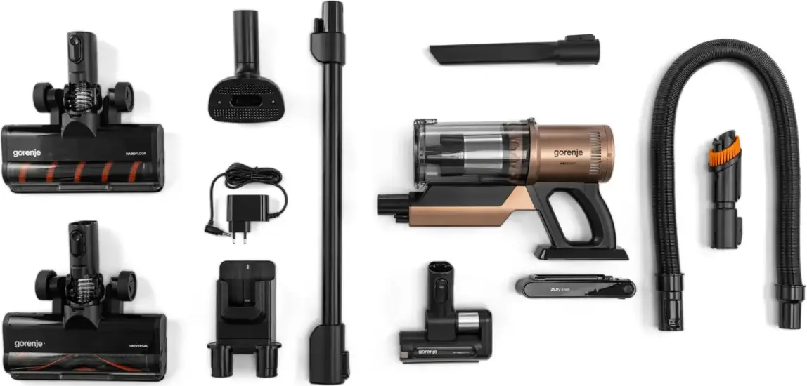 Вертикальный пылесос 2в1 Gorenje SVC259449NDCO (Copper/Black) - 3