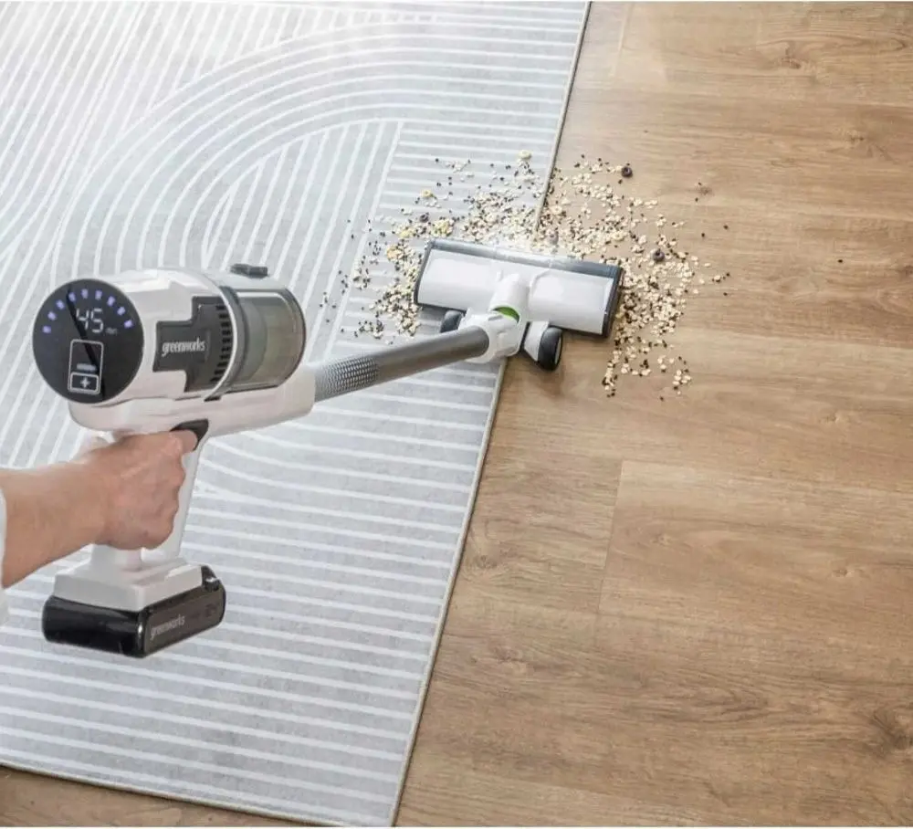 Aspirator cu acumulator GreenWorks 4701107UB (White/Black)