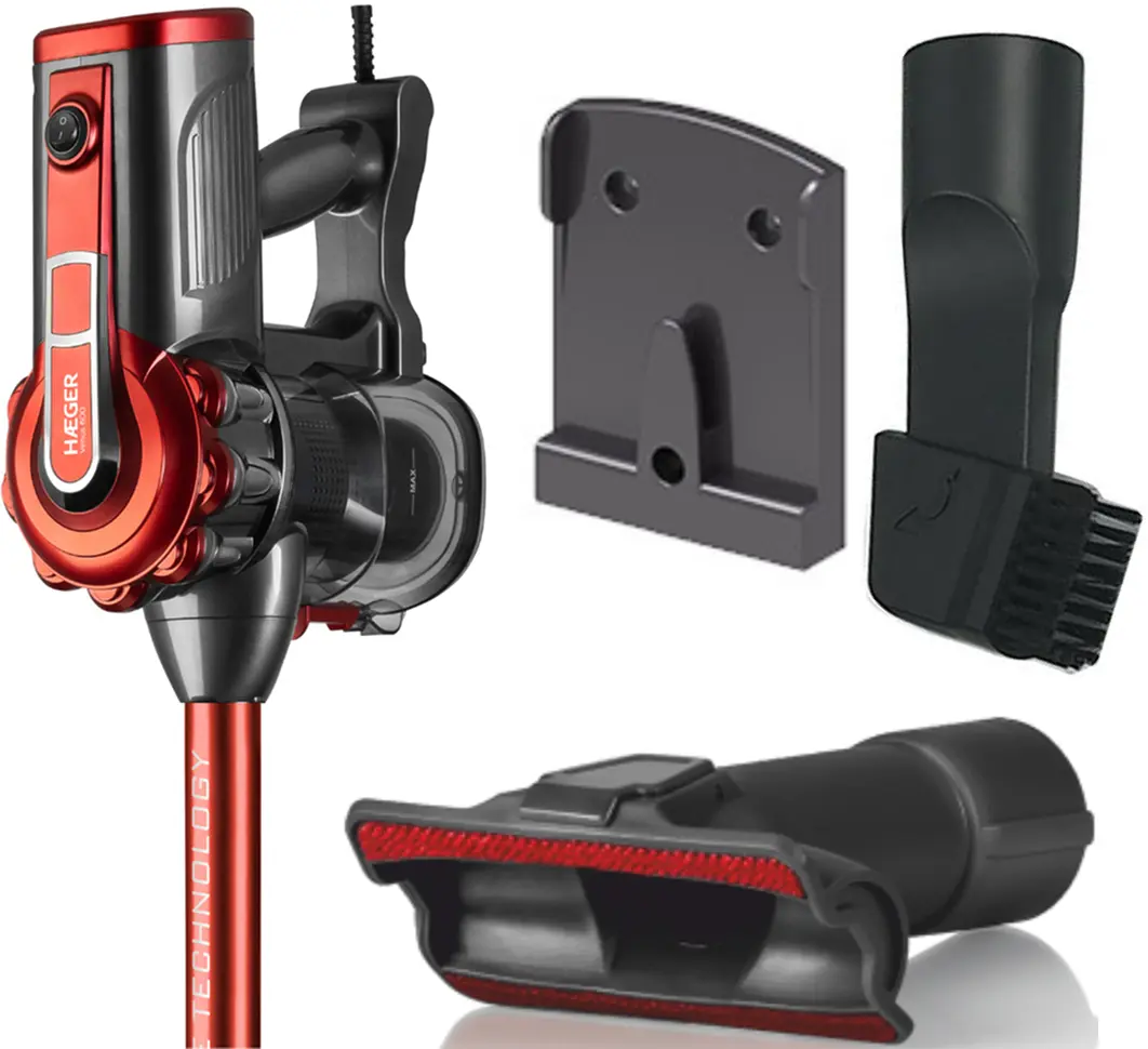 Вертикальный пылесос 2в1 Haeger Venus 600 VC-600.048A (Red/Black) - 3