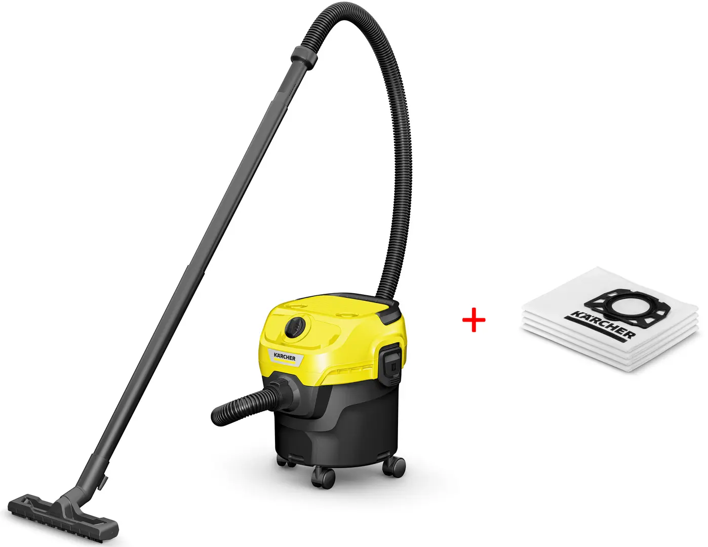 Пылесос Karcher WD 1 Classic 1.628-411.0 Set (Balck/Yellow)