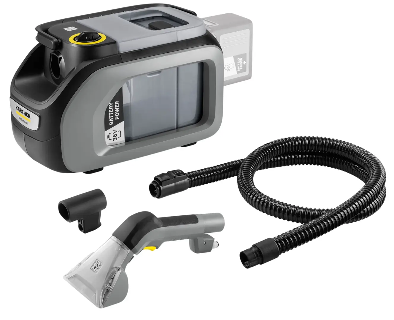 Aspirator cu spalare cu acumulator Karcher Puzzi 2/1 Bp 1.101-750.0 (Anthracite/Grey)