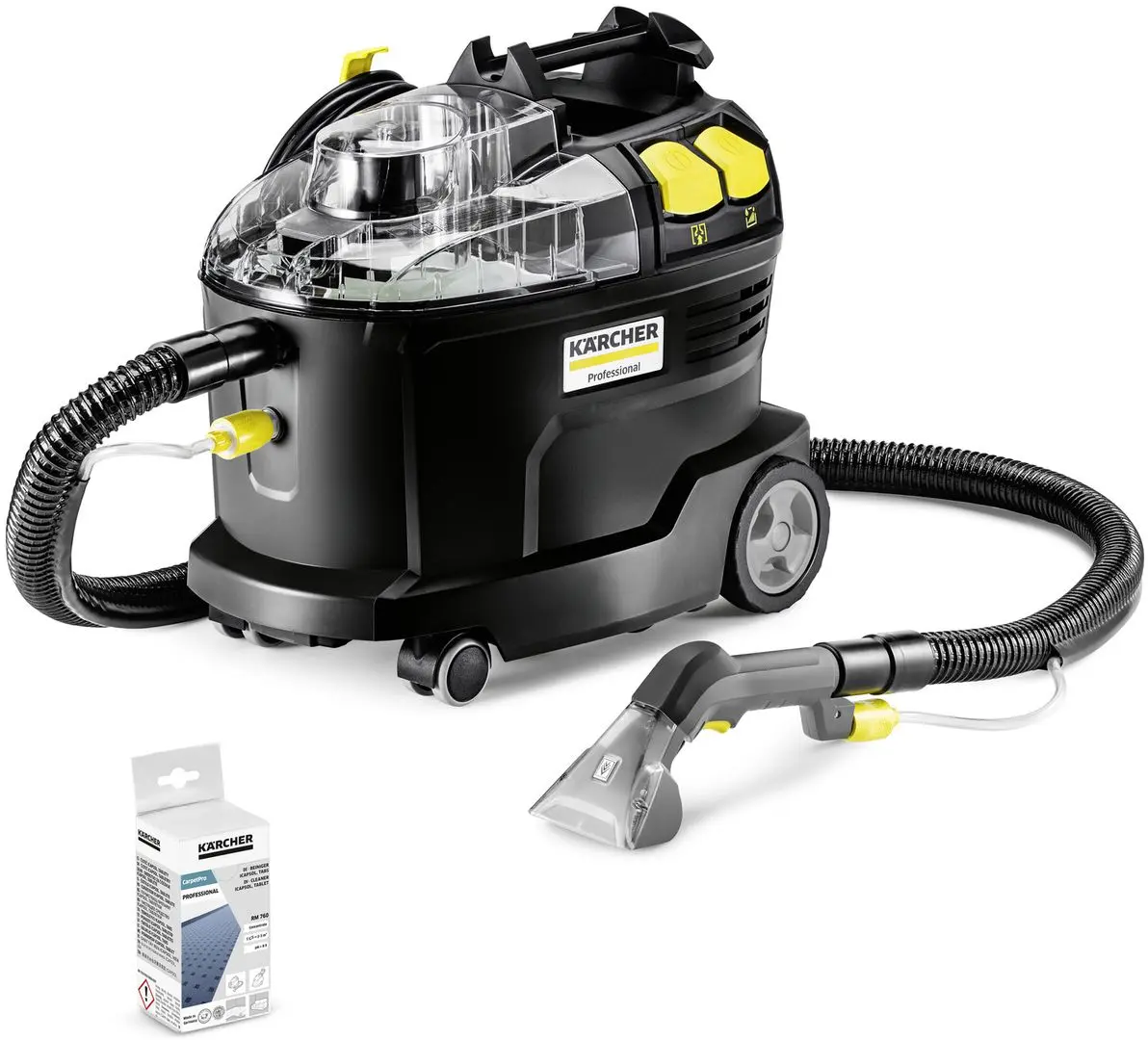 Aspirator cu spalare Karcher Puzzi 8/1 Anniversary Edition (Black/Yellow)