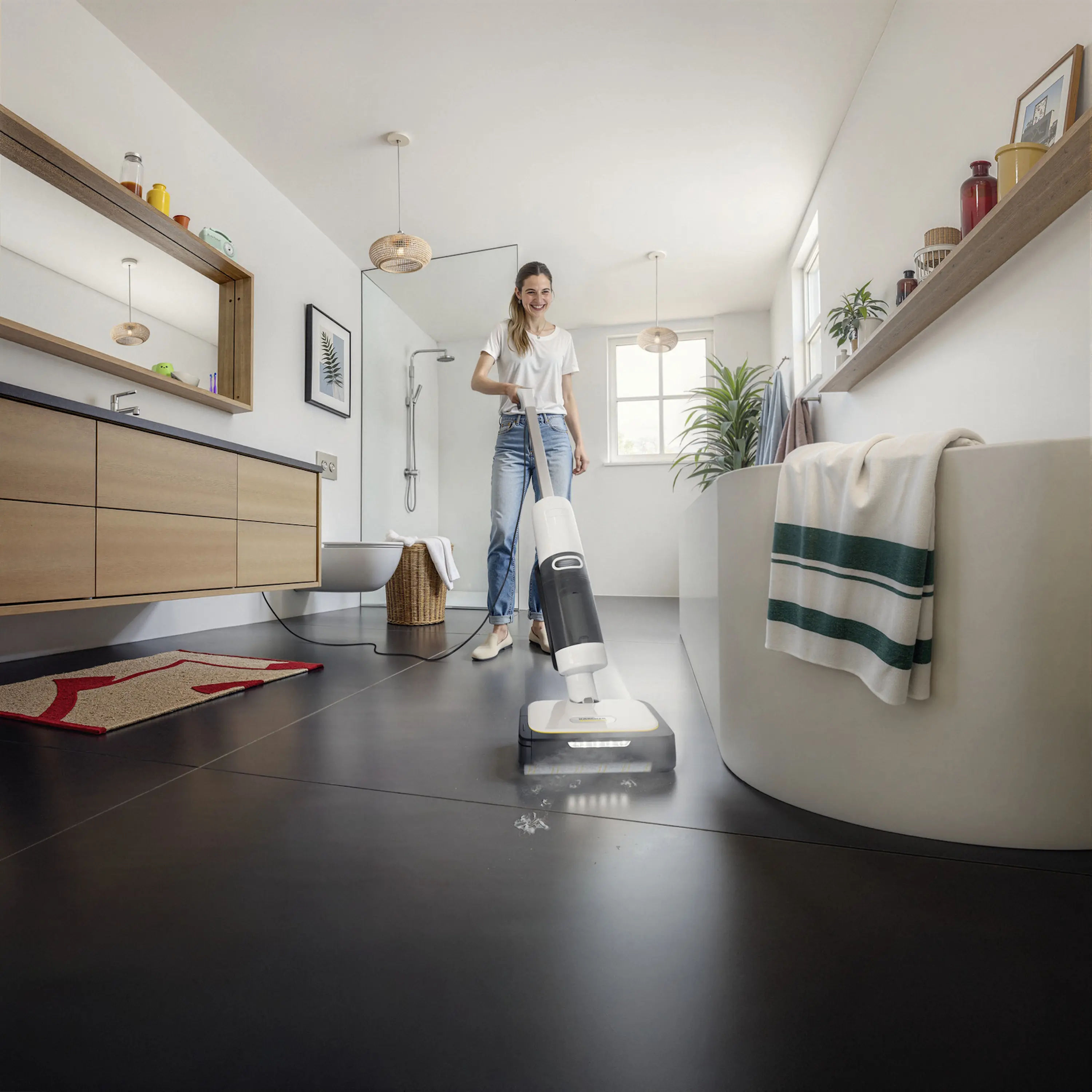 Вертикальный пылесос Karcher SCV 4 Steam Vac 1.056-530.0 (White/Black) - 3