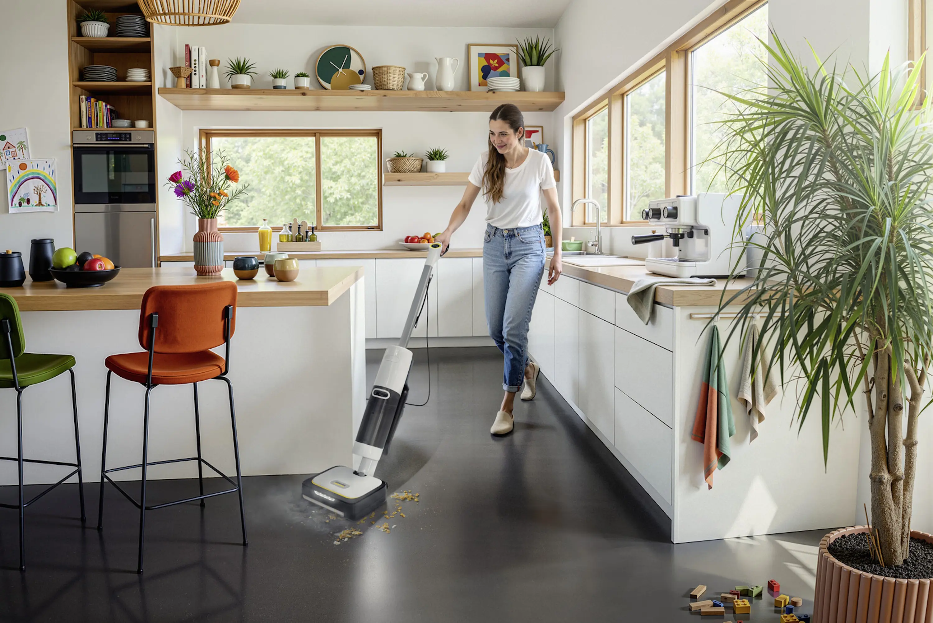 Вертикальный пылесос Karcher SCV 4 Steam Vac 1.056-530.0 (White/Black) - 4