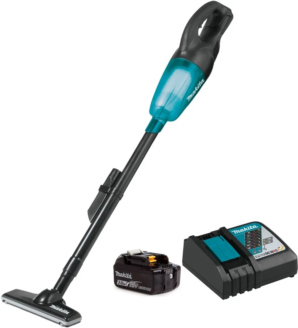 Aspirator vertical 2în1 cu acumulator Makita DCL180RFB (Black/Blue)