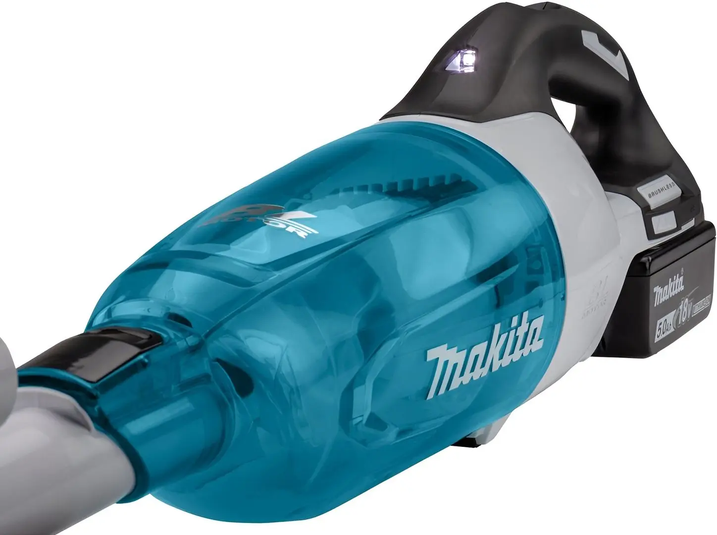 Aspirator vertical 2în1 cu acumulator Makita DCL281FRAW (White/Blue)