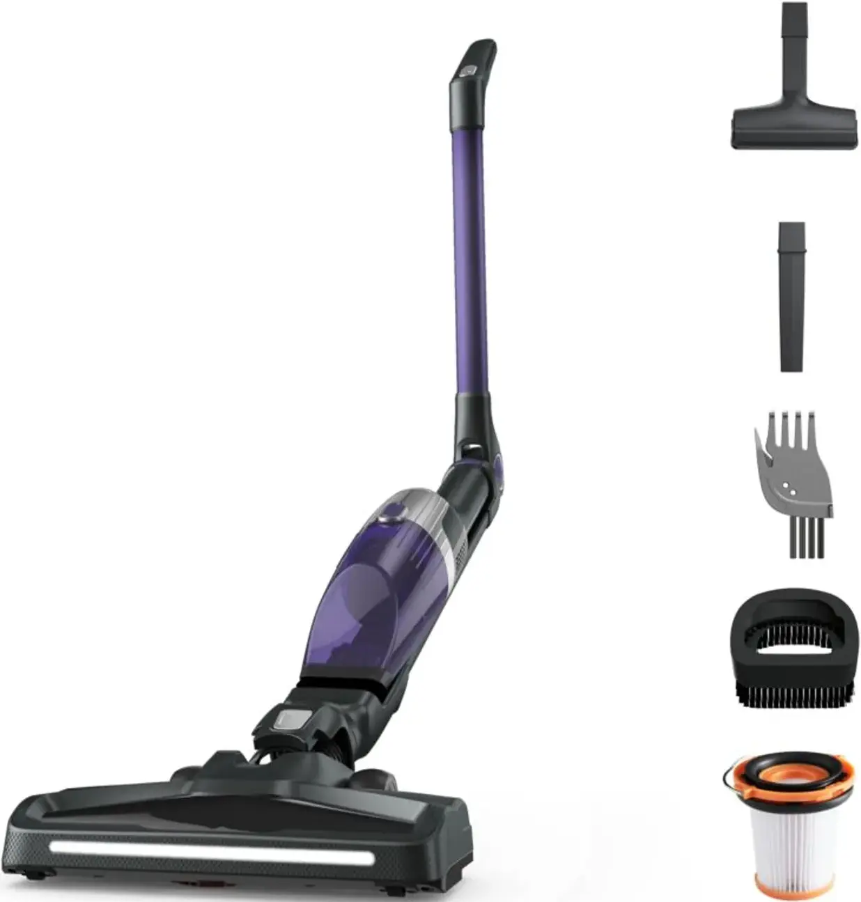 Вертикальный пылесос 2в1 Rowenta X-Trem Compact RH1238WO (Black/Purple) - 5