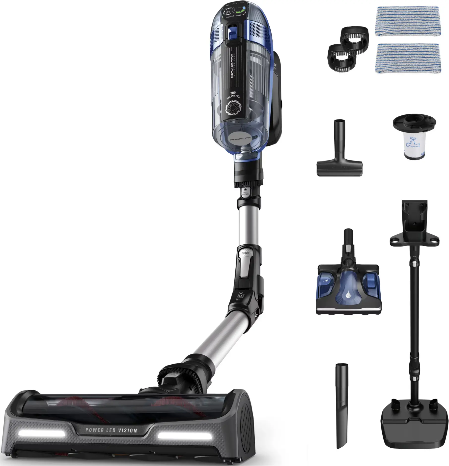Вертикальный пылесос Rowenta X-Force Flex 14.6 Aqua RH99C3WO (Black) - 4