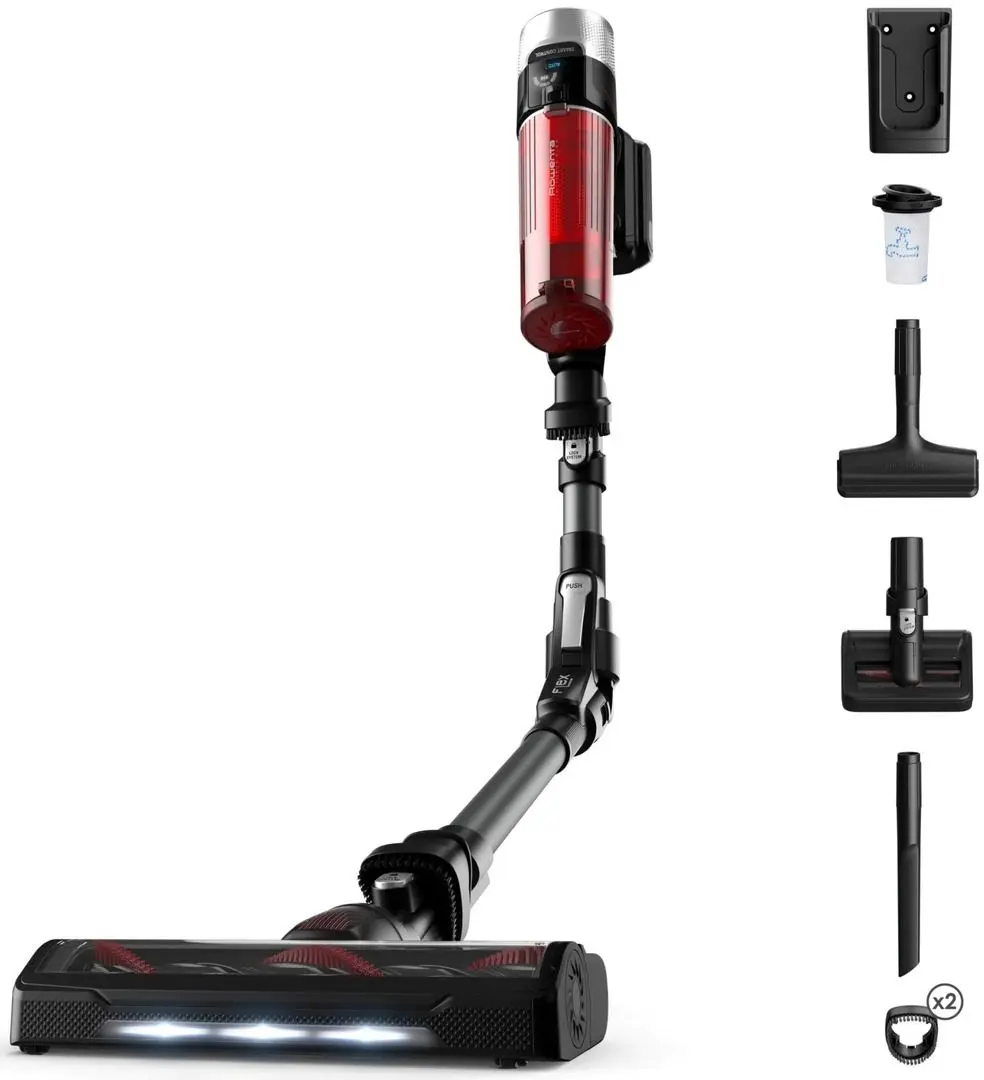 Aspirator vertical Rowenta XForce Flex 9.60 Animal Care RH2078WO (Black/Red)