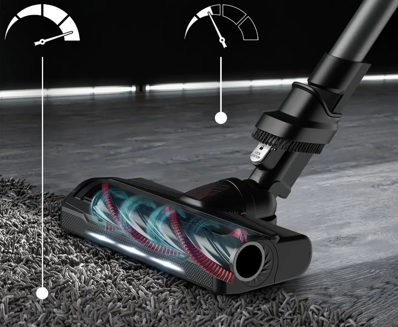 Aspirator vertical Rowenta XForce Flex 9.60 Animal Care RH2078WO (Black/Red)