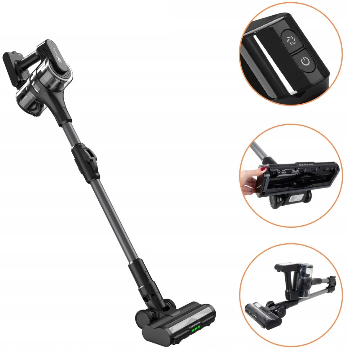 Вертикальный пылесос Ruhhy LunPro 26708 (Black) - 4