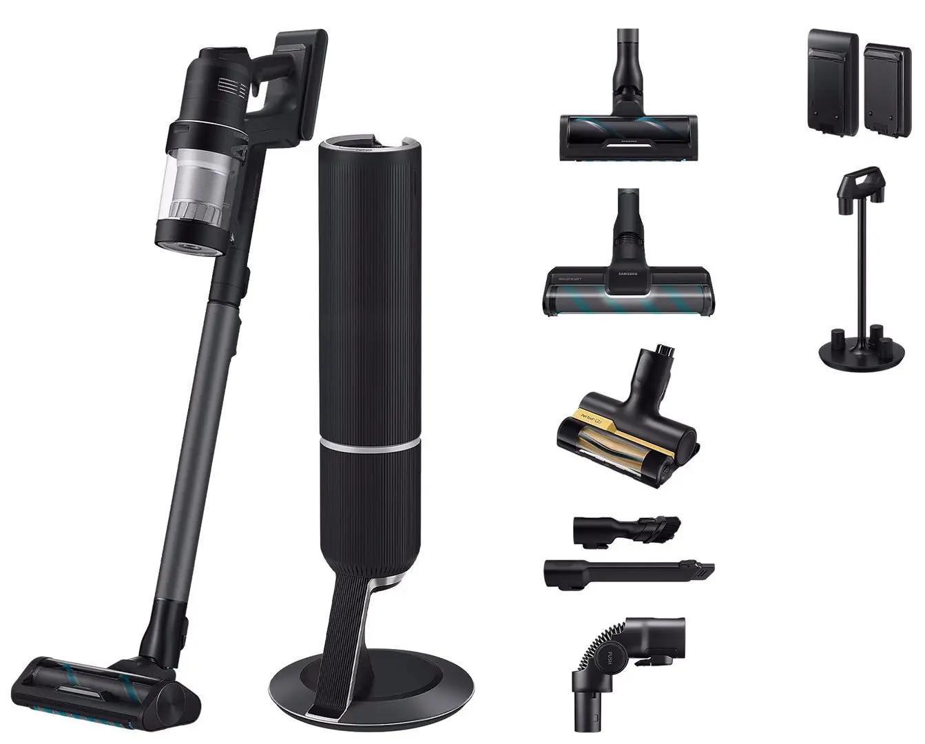 Aspirator vertical Samsung Bespoke Jet AI VS28C9784QK/WA (Black)