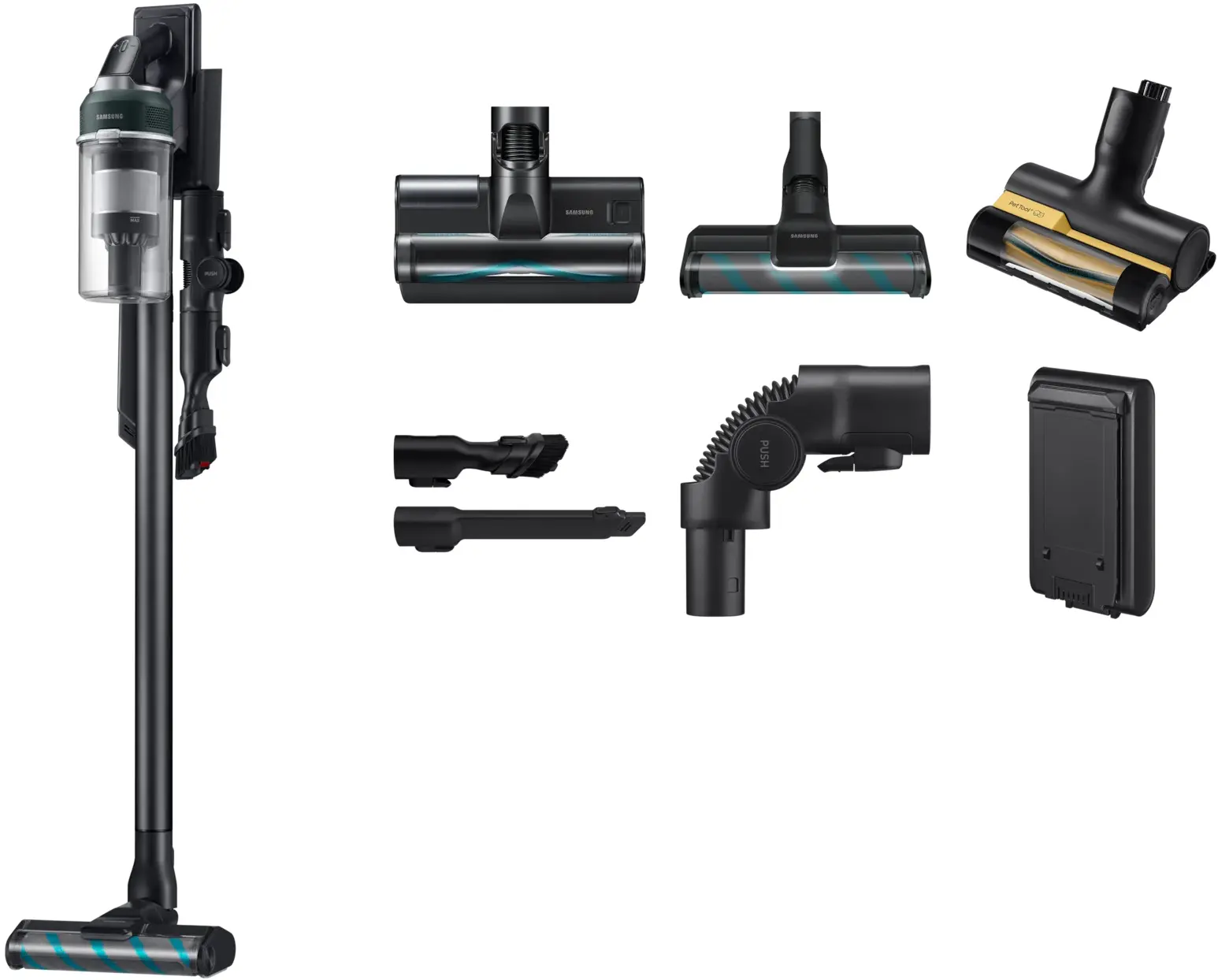 Aspirator vertical Samsung Jet 85S Complete VS70H25WFT/UK (Black/Green) - 5