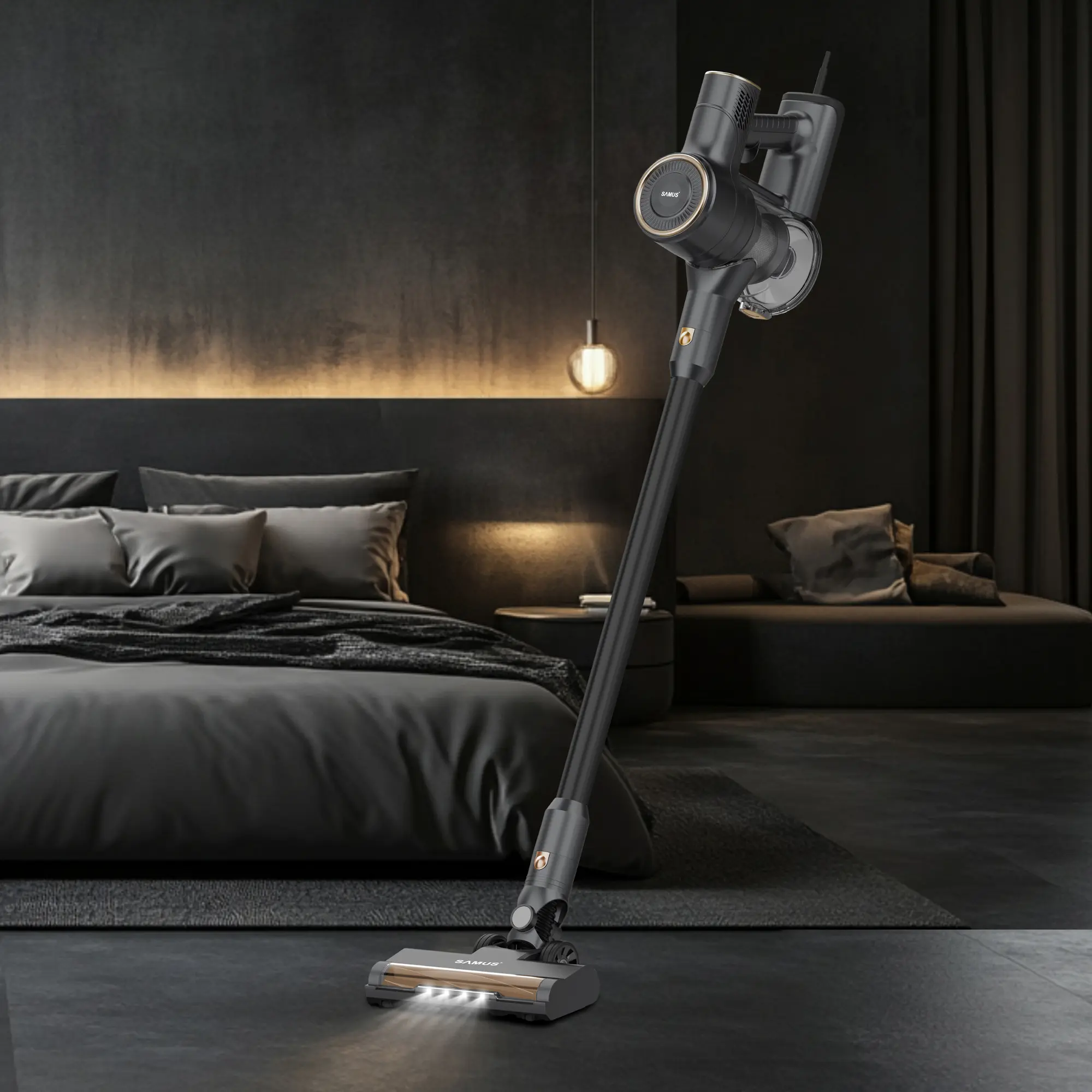 Aspirator vertical 2in1 Samus Sticky 61 ECO (Grey/Gold)