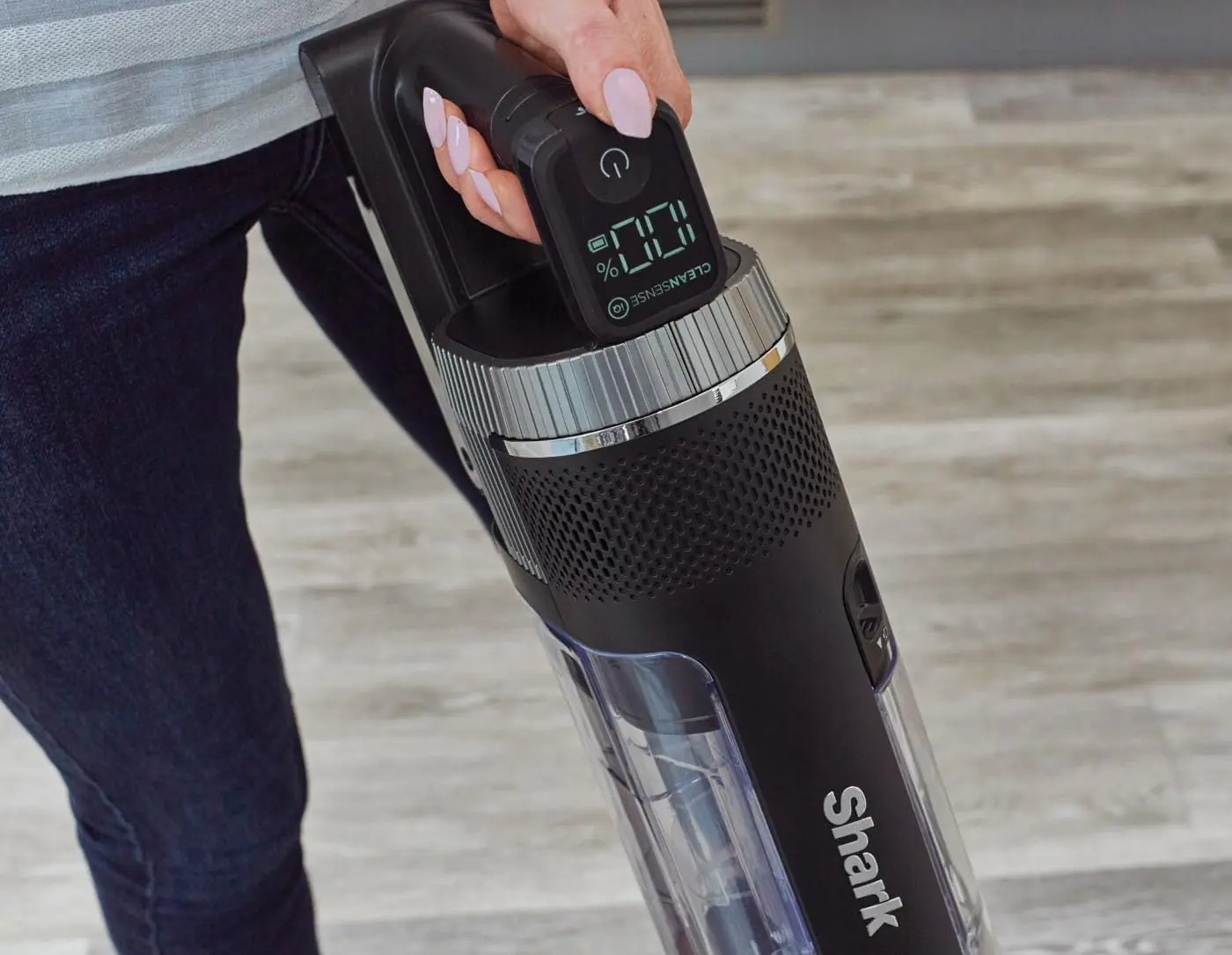 Вертикальный пылесос Shark IZ420EUT (Grey)