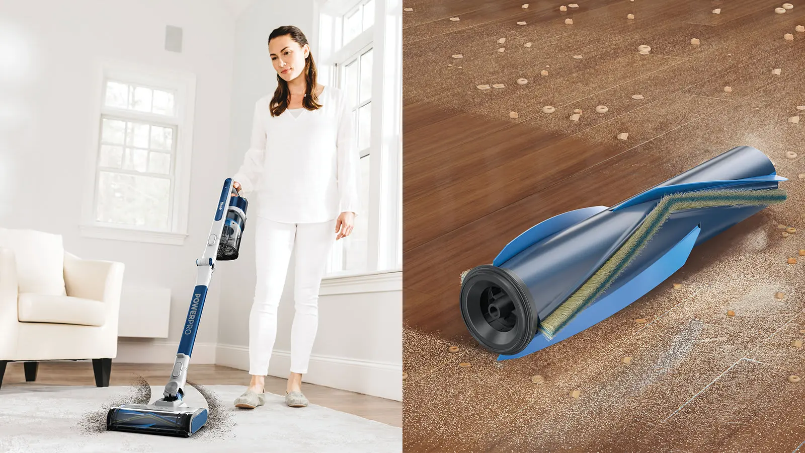 Aspirator vertical Shark PowerPro IZ380EU (Blue/White)