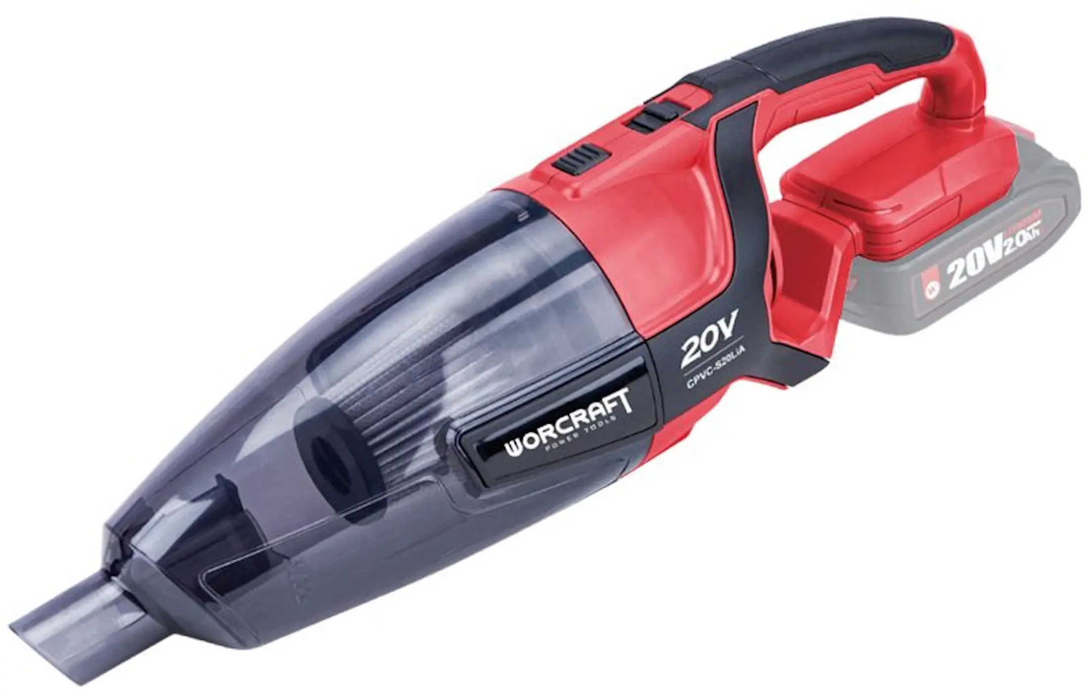 Ручной пылесос Worcraft CPVC-S20LiA (Black/Red) - 2