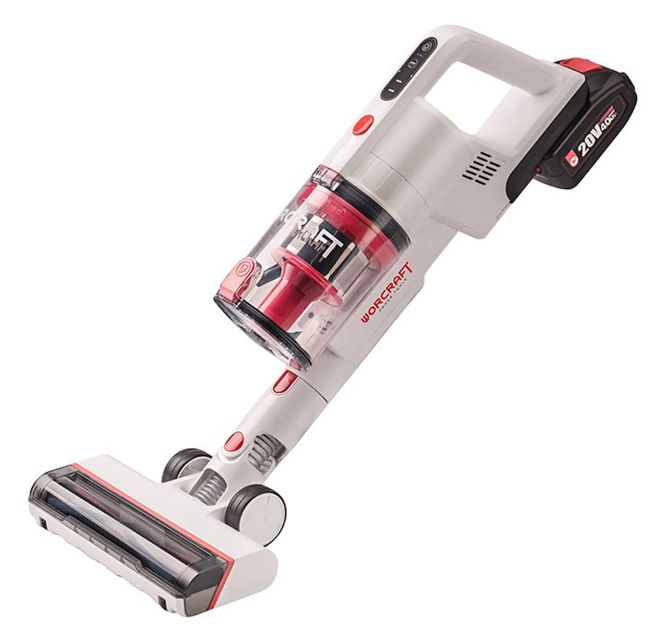 Вертикальный пылесос Worcraft CPVC-S20LiBM (White/Red) - 3