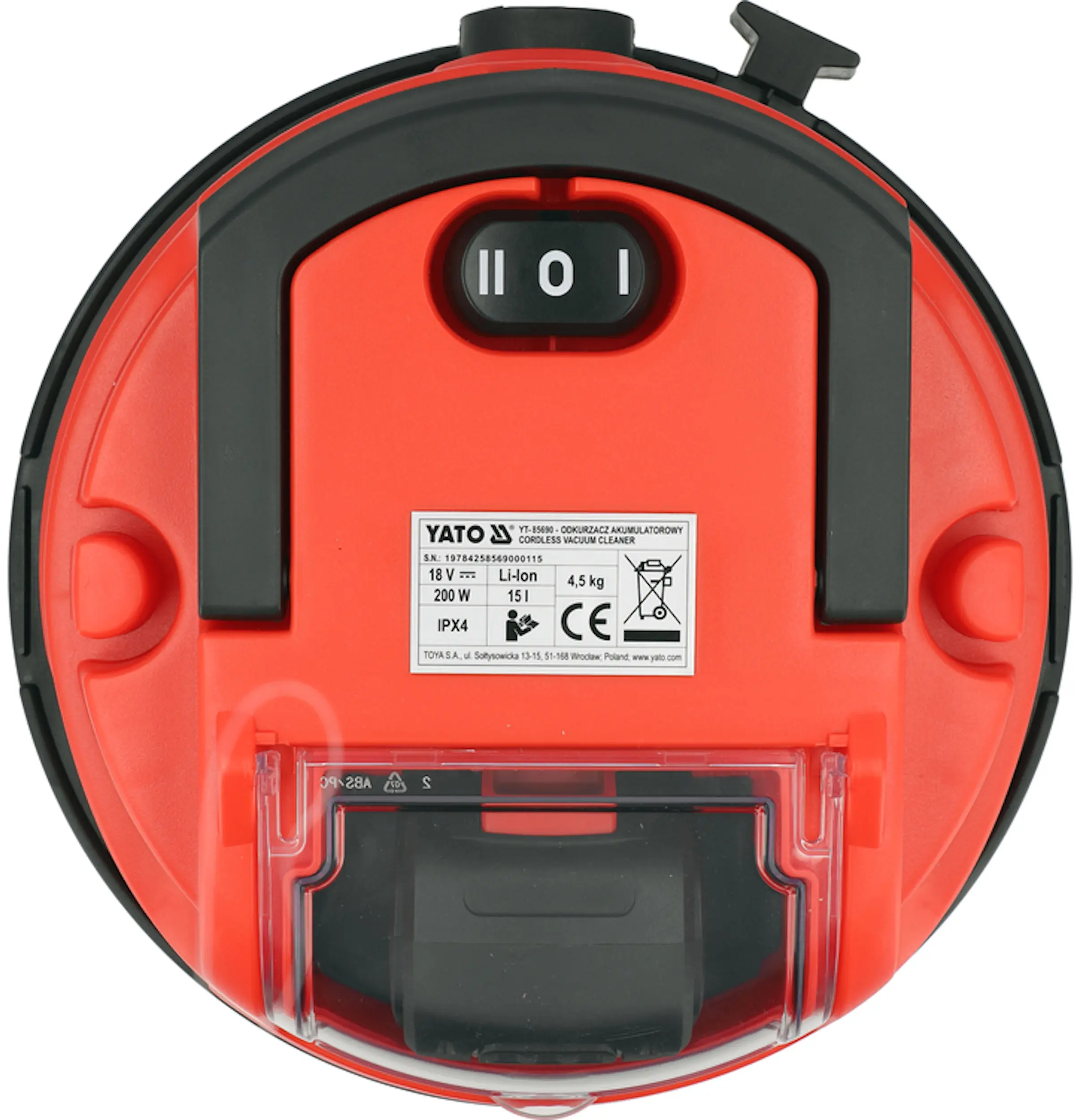 Aspirator cu acumulator Yato YT-85690 (Red) - 5
