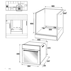 Встраиваемая электрическая духовка Arctic AROIE24300RBC (Black) Thumb