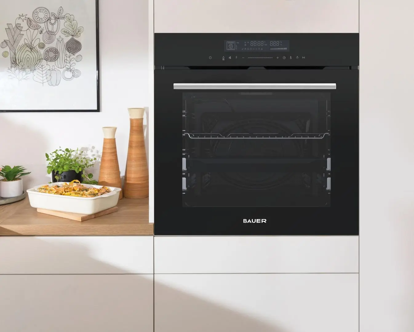 Cuptor electric incorporabil Bauer 7ET13-CDB (Black)