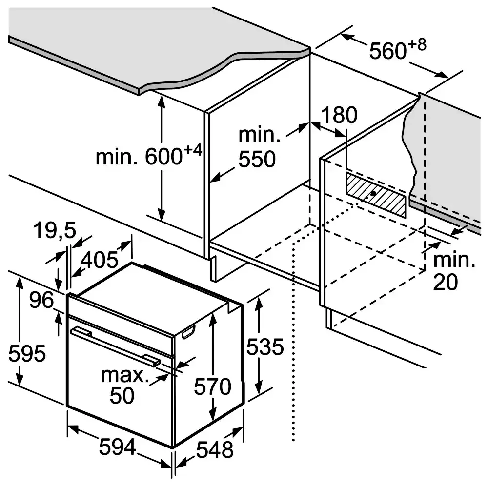 Cuptor electric incorporabil Bosch HBA514BB3 (Black)