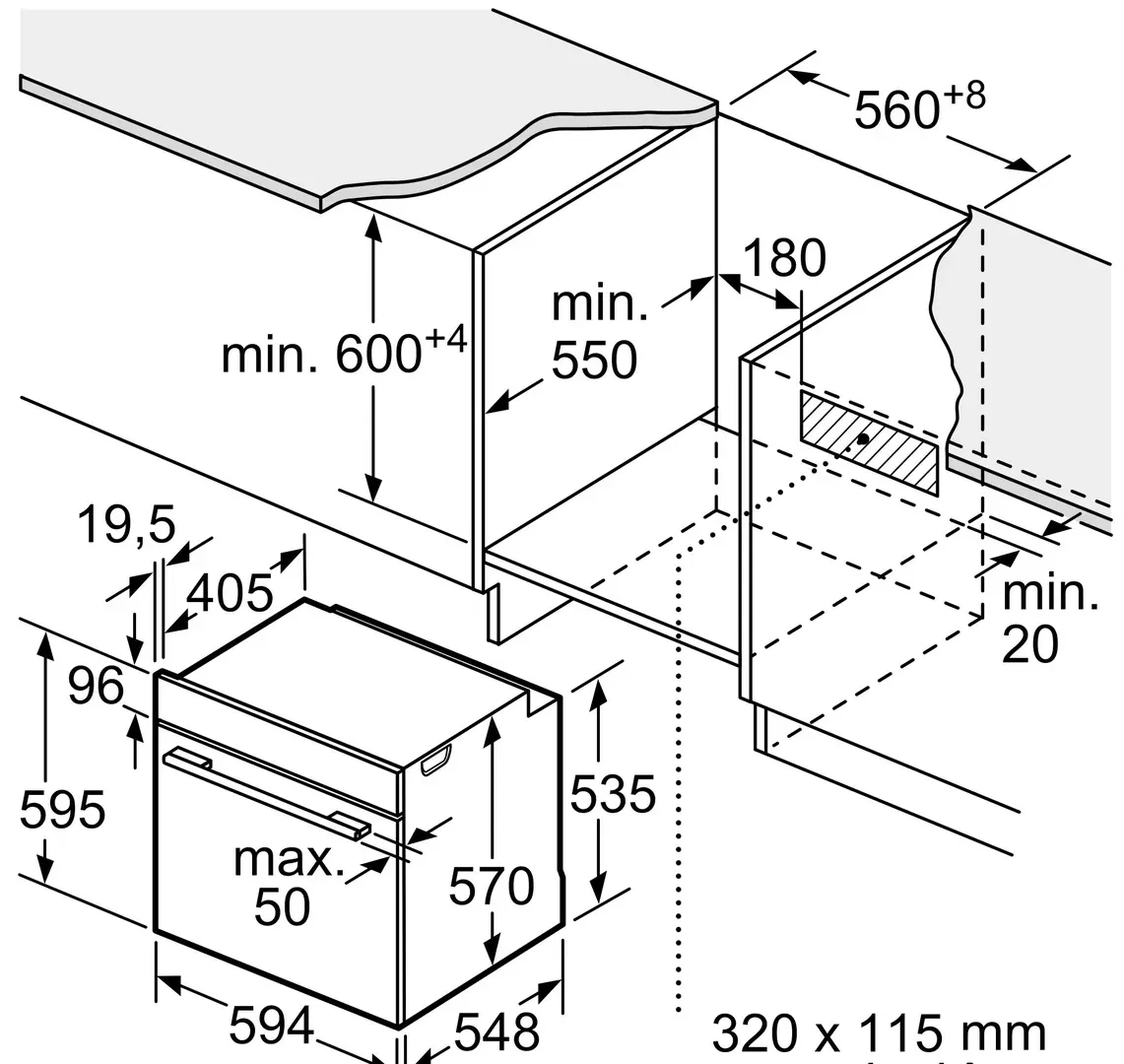 Cuptor electric incorporabil Bosch HBA534BB3 (Black)