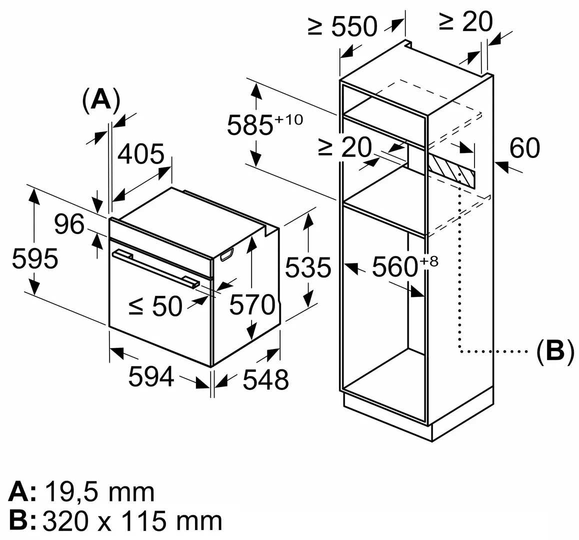 Cuptor electric incorporabil Bosch HBA534BB3 (Black)