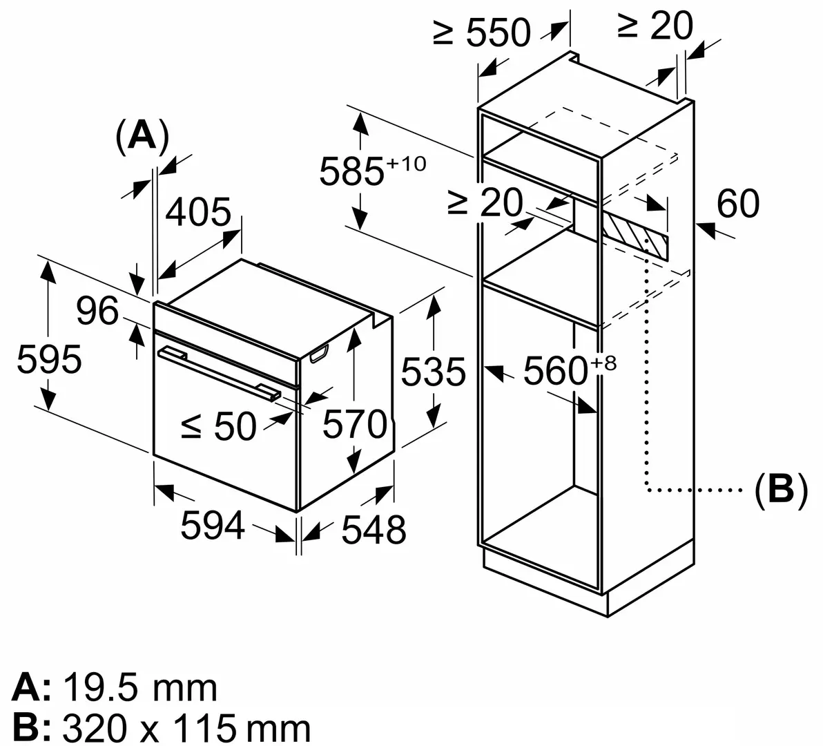 Cuptor electric incorporabil Bosch HBA534EB3 (Black)