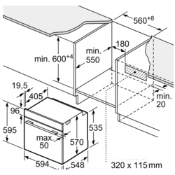 Cuptor electric incorporabil Bosch HBA554EB3 (Black) Thumb