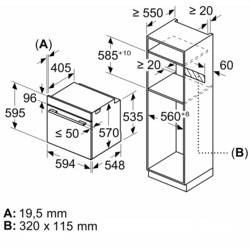 Cuptor electric incorporabil Bosch HBA571BB3 (Black) Thumb