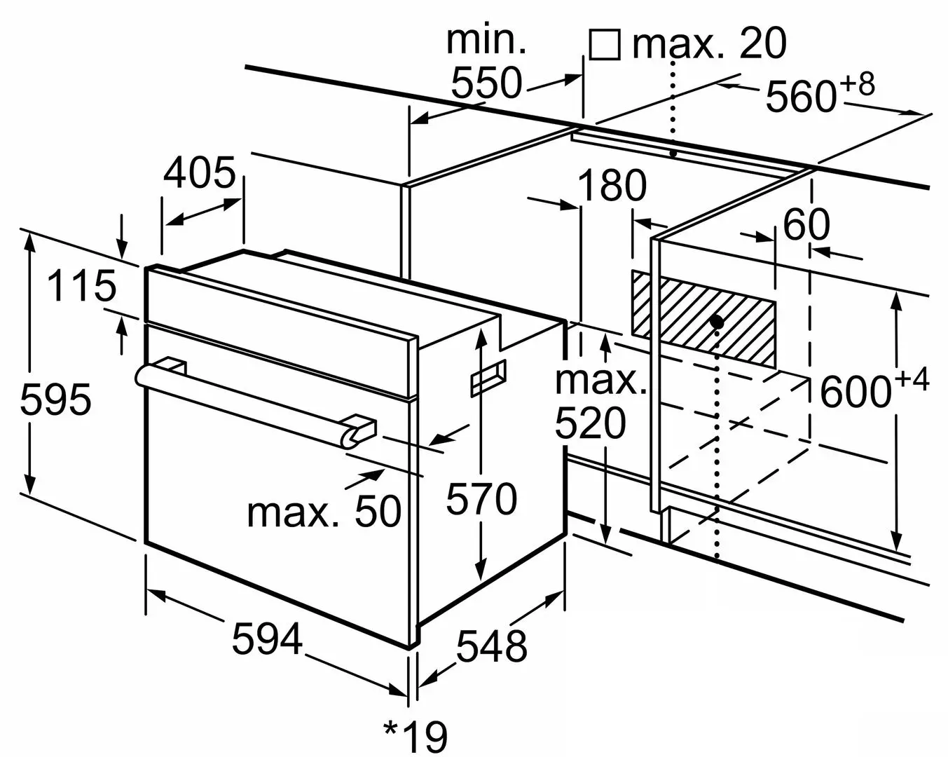 Cuptor electric incorporabil Bosch HBF153BB0 (Black)
