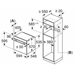Cuptor electric incorporabil Bosch HBG5370S0 (Black/Inox) Thumb