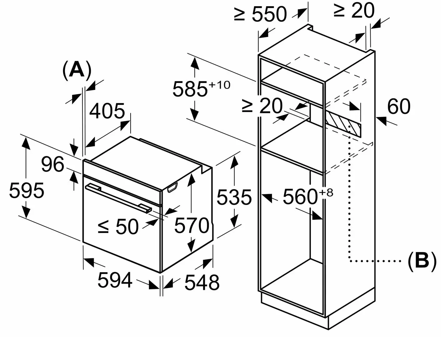Cuptor electric incorporabil HBG539EB0 (Black)