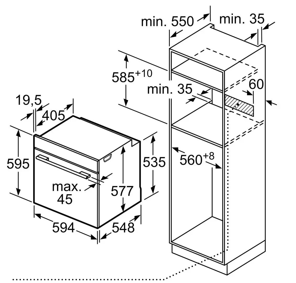Cuptor electric incorporabil Bosch HBG633NS1 (Inox)