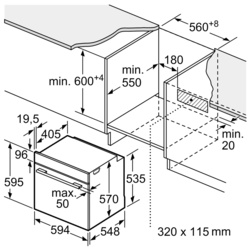 Cuptor electric incorporabil Bosch HQA534BB3 (Black) Thumb