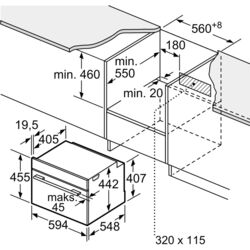 Встраиваемая электрическая духовка Bosch CBG635BS3 (Inox/Black) Thumb