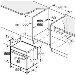 Cuptor electric incorporabil Bosch HSG636BB1 (Black) Thumb