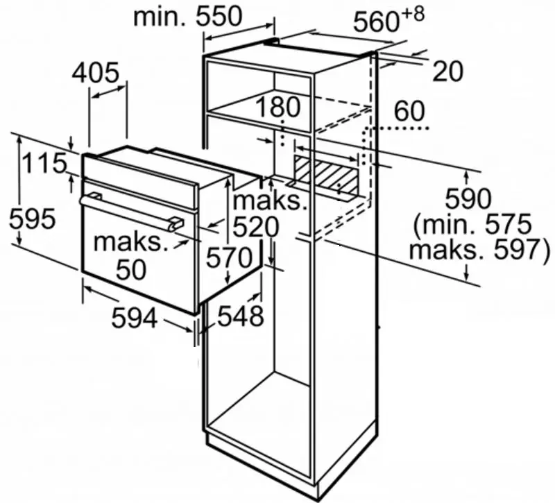 Cuptor electric incorporabil Bosch HBF114ES0 (Inox)