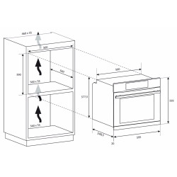 Cuptor electric incorporabil Candy F CM955NRL-C (Black) Thumb