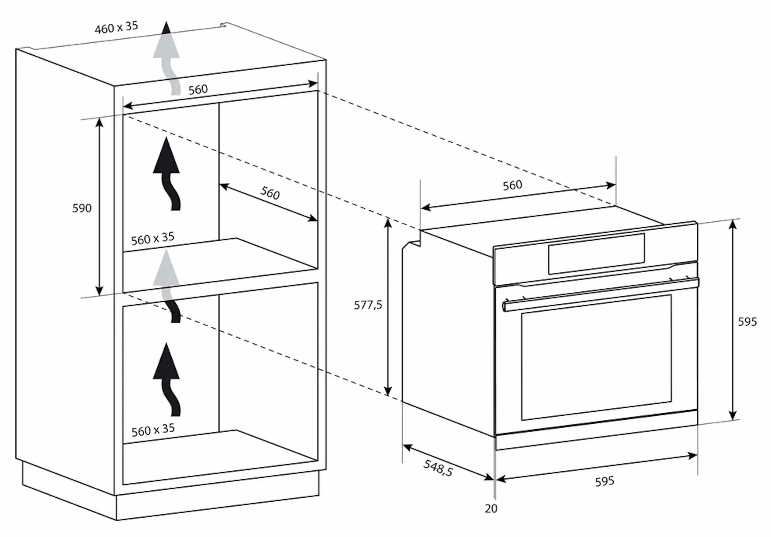 Cuptor electric incorporabil Candy F CM955NRL-C (Black)